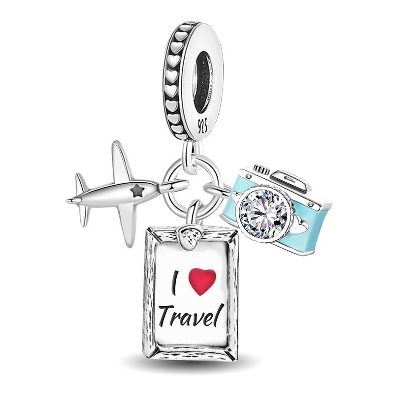 Copper Pink Crown Perfume Charms Beads Fit Diy Bracelet Necklace Making Gift Of High Quality Jewelry For Womens