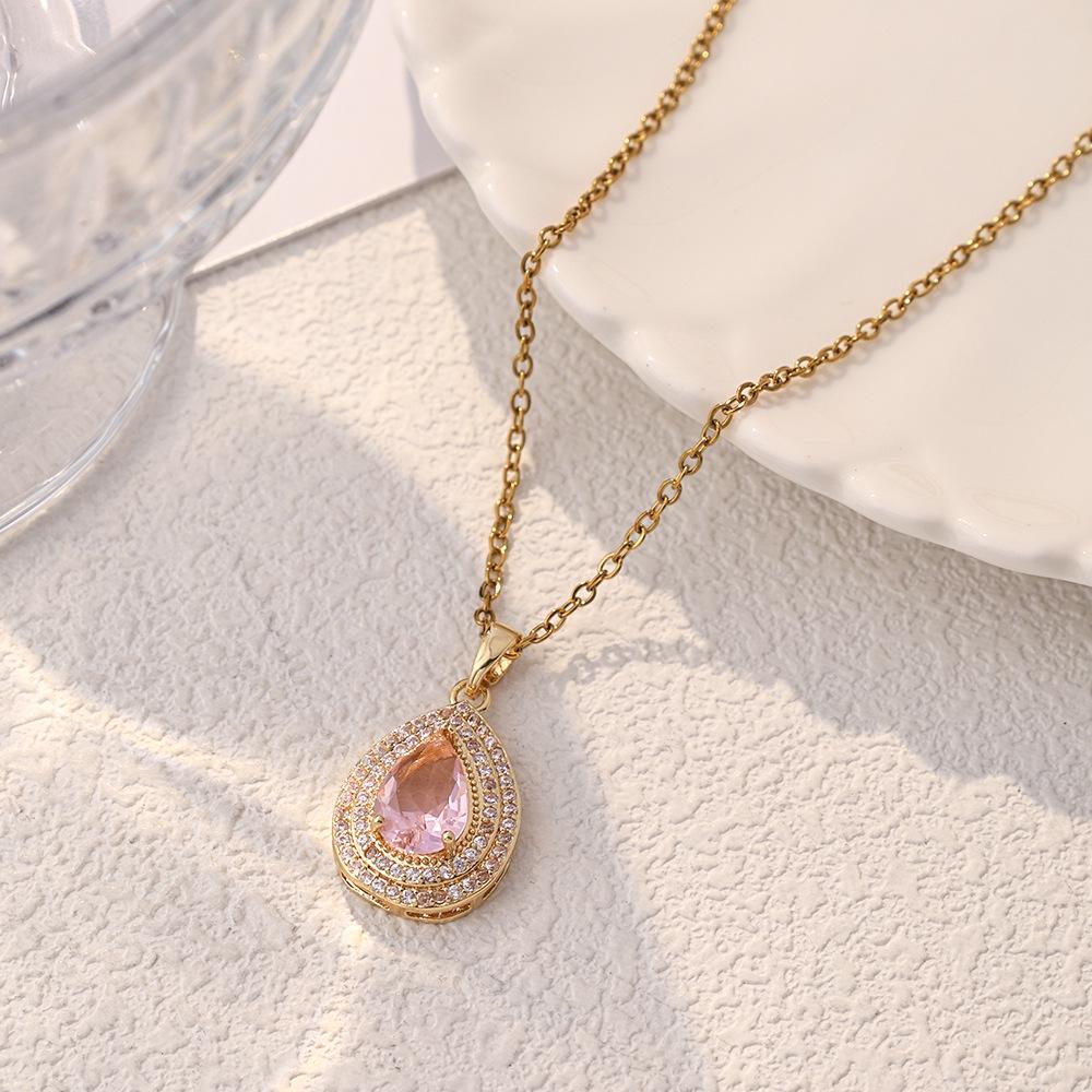Women's Luxury Titanium Steel Pendant Clavicle & Long Sweater Necklace - Niche Design
