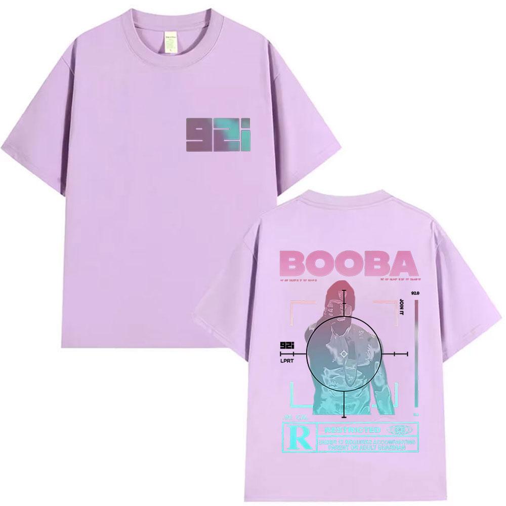 Rapper BOOBA B2O Tour 2025 Graphic T Shirts Mens Hip Hop Gothic Short Sleeve Tshirt Retro High Quality Cotton Tees Streetwear