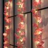 Cherry Blossom String Light 2M 20LED Garland Artificial Flower Garland Vines Fairy Lights For Bedroom Wedding Party Decoration