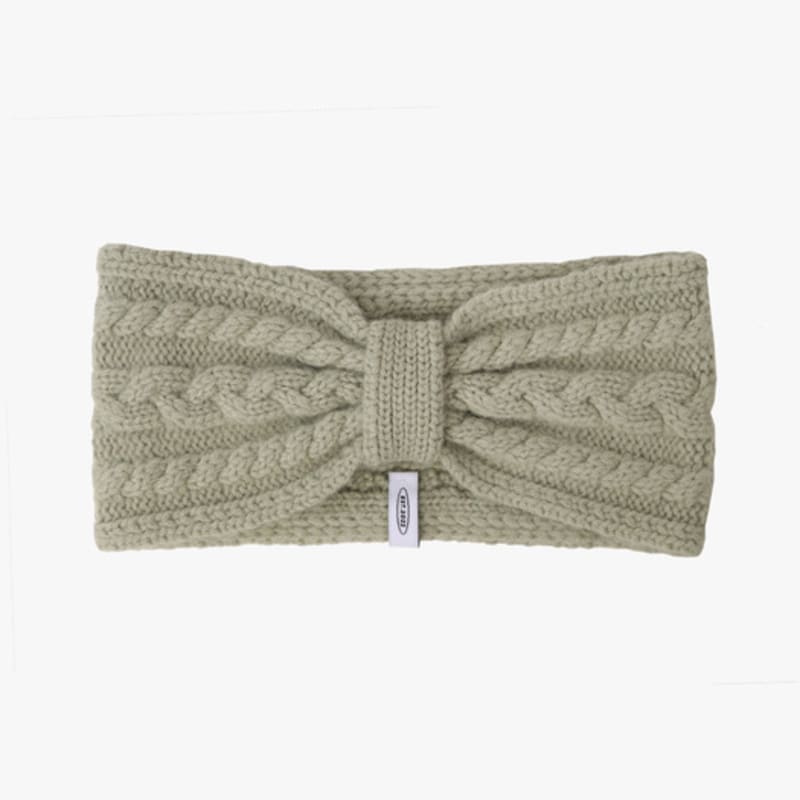 

mellotory 100% кашемировая кабельная повязка для волос (хаки) Khaki