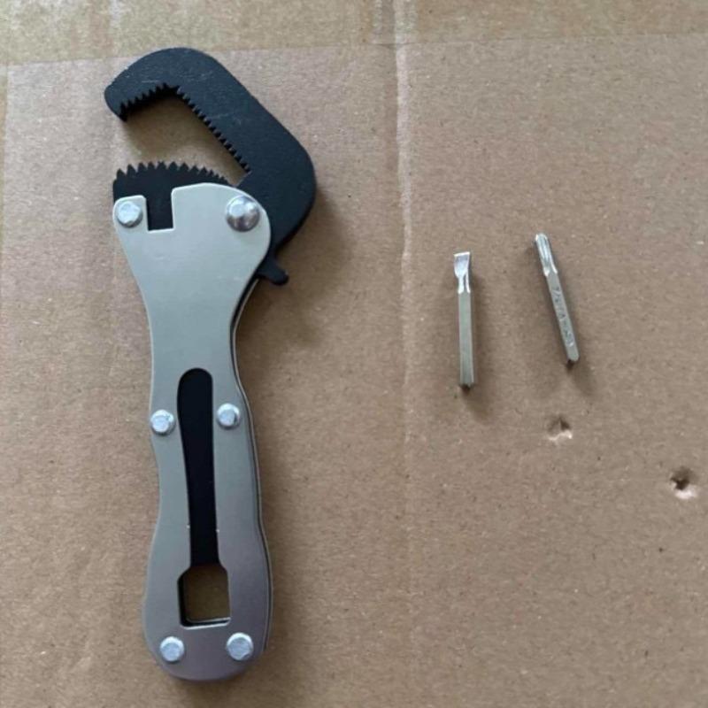 Standard 2-in-1 Micro Stubby Wrench-Portable Multifunction Pipe Clamp Tool for Plumbing Automotive Repair