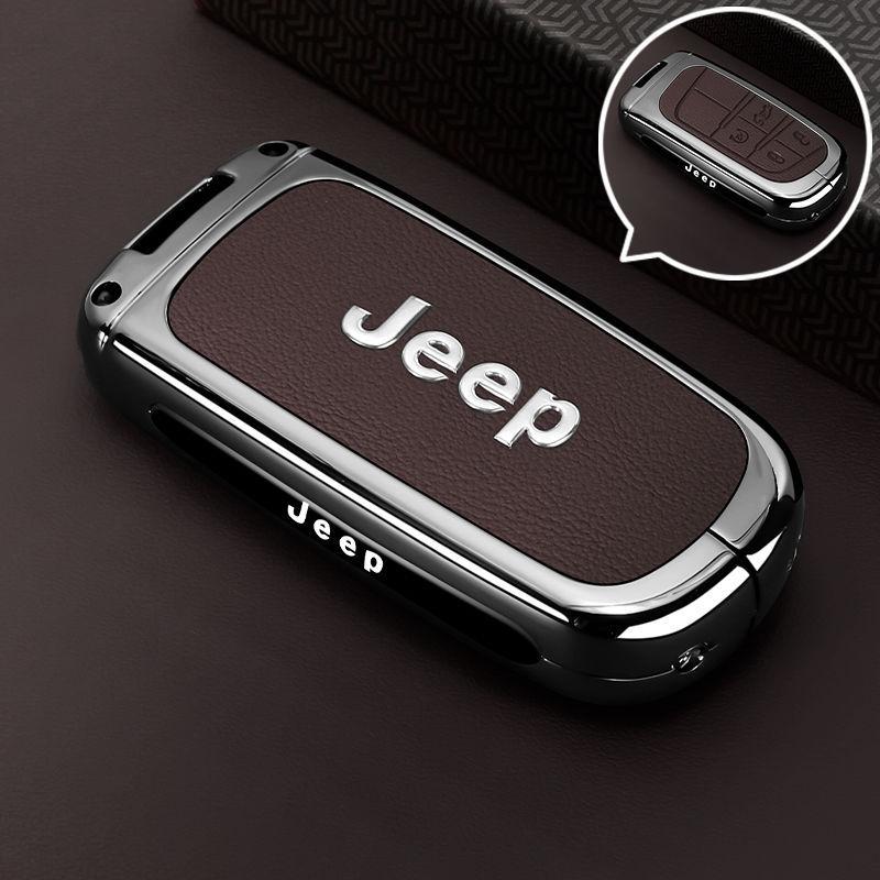 Mpxf10 Metal Car Smart Key Case Cover Shell For Jeep Grand Cherokee WK2 KL Wrangler JK Renegade Commander Compass 2018 2022 Accessories