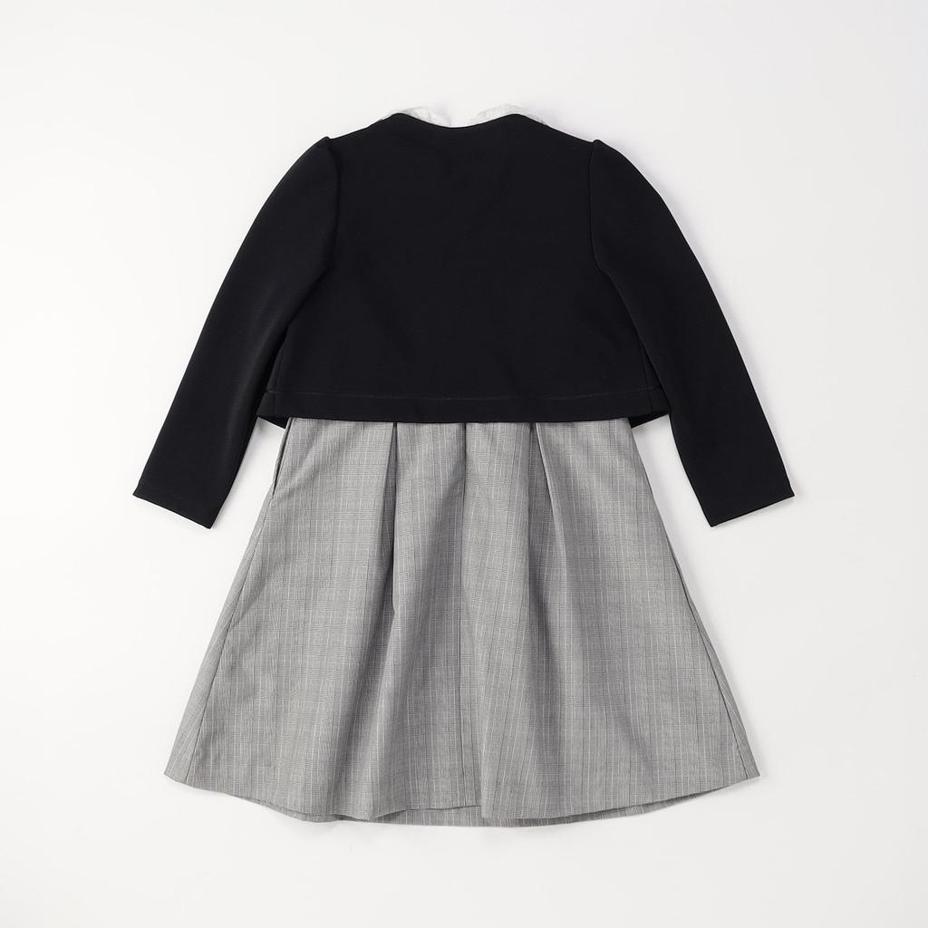 Comme Ca Ism Lace Collar Dress and Bolero Set Size 120cm (Sizes 110-130cm) 98-07OM03-205 Navy,