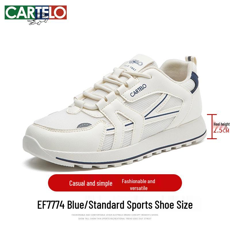 2025 New Women s Mesh Breathable Summer White Thick Sole Casual Sports Shoes 39