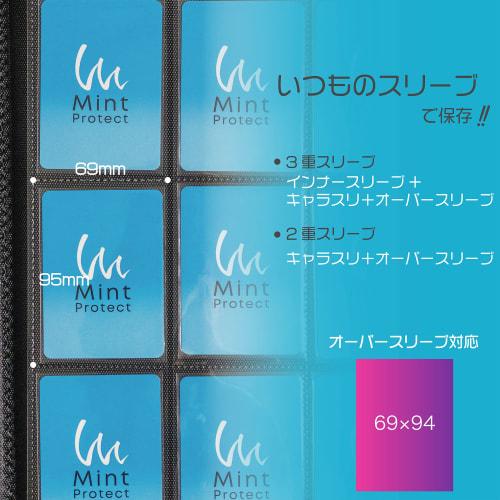 Mint Protect Card File, 12 Pockets, Holds 480 Trading Cards (Black)
