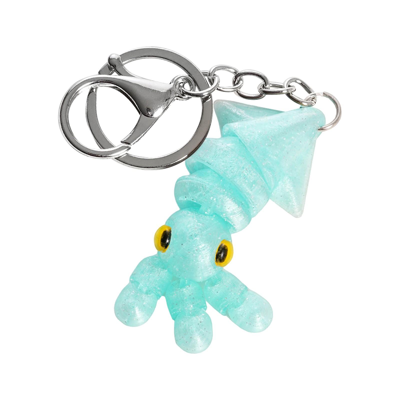 

3D-печатный милый трехмерный брелок для ключей школьный рюкзак маленький кулон подарок маленький орнамент One Size арбуз красный