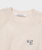 Geulleondeun Plump Short-Sleeve Knit Sweater (Ivory)