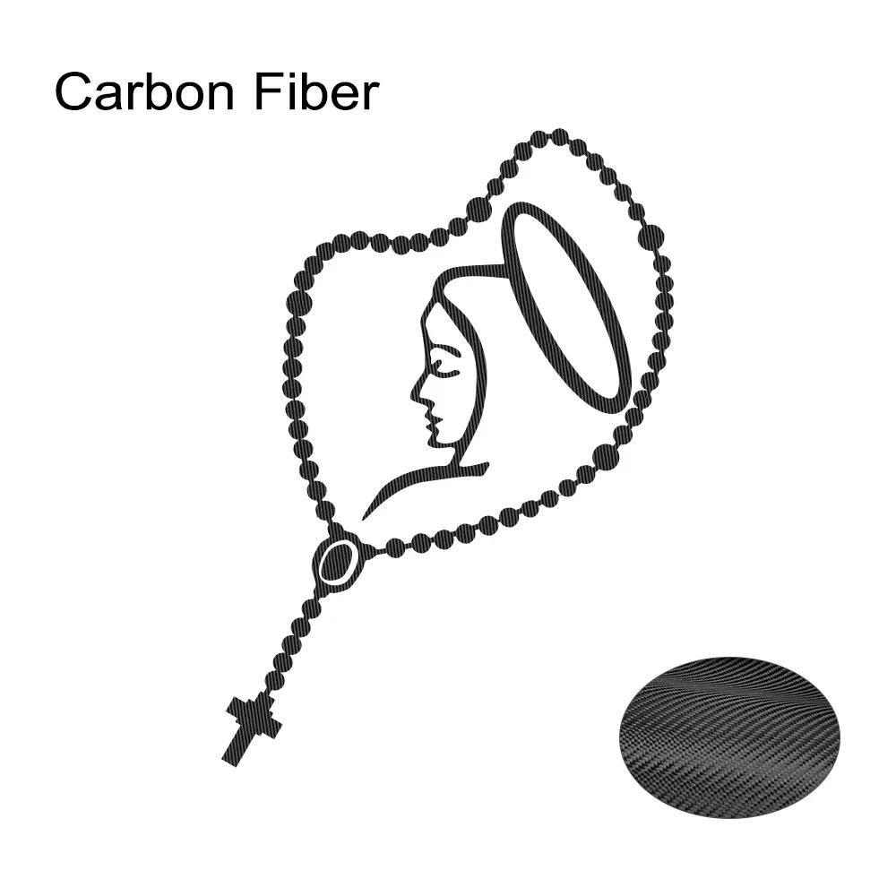 Car Sticker Creative Rosary Virgin Mary Fatima Vinyl Decal Waterproof DIY Body Window Door Car Exterior Decoration Accessories