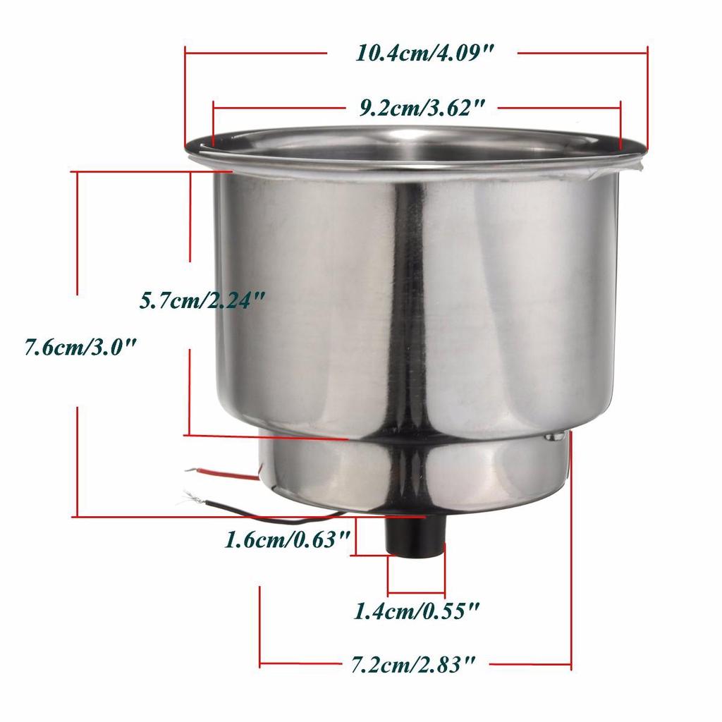 4PCS Plastic Cup Drink Holder With 8LED Light Marine Boat Car Truck Camper Nice 4PCS Plastic Cup Drink Holder With 8LED Light Marine Boat Car Truck Camper Nice