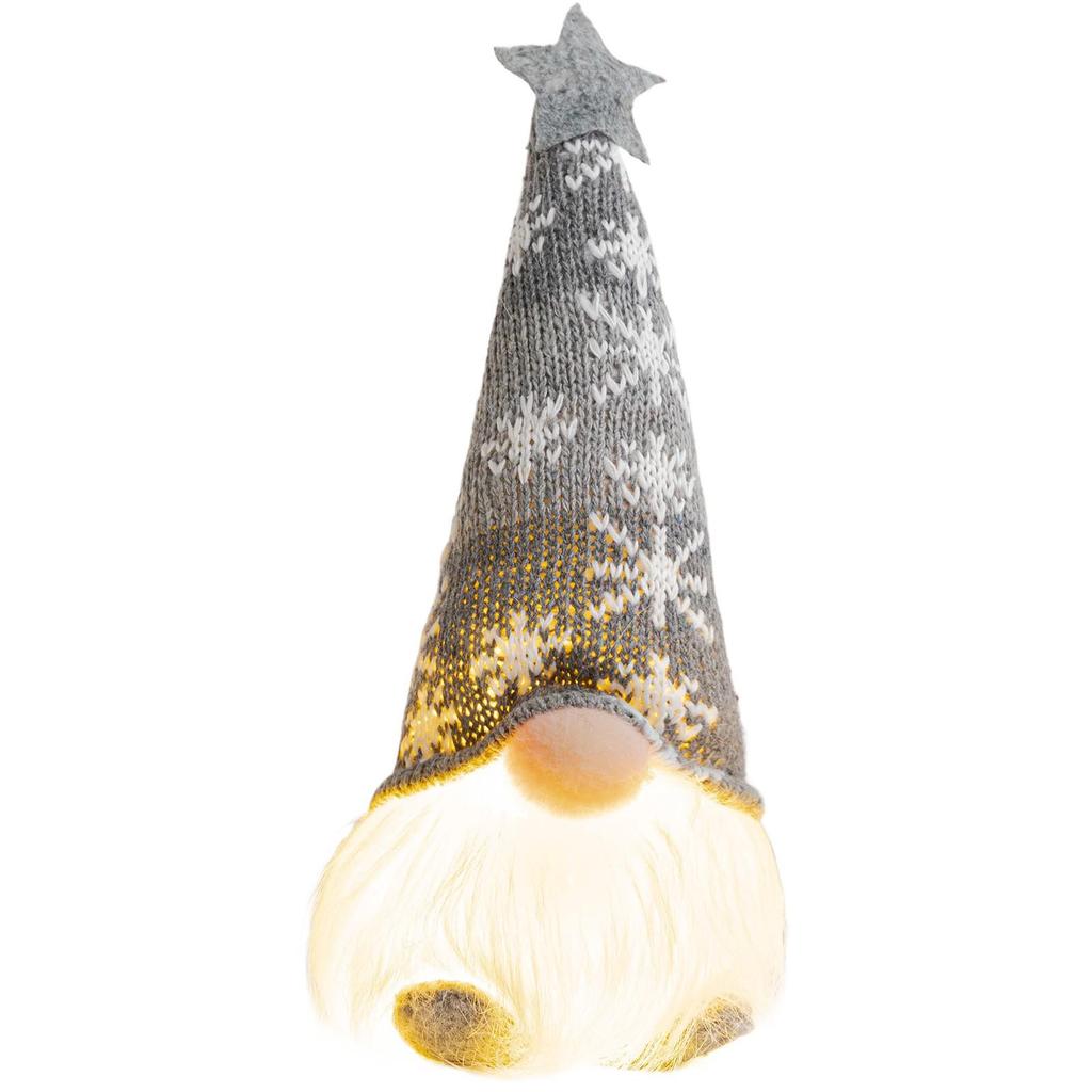 Luminous Gingerbread, No-Face, and Rudolph Christmas Ornament Dolls