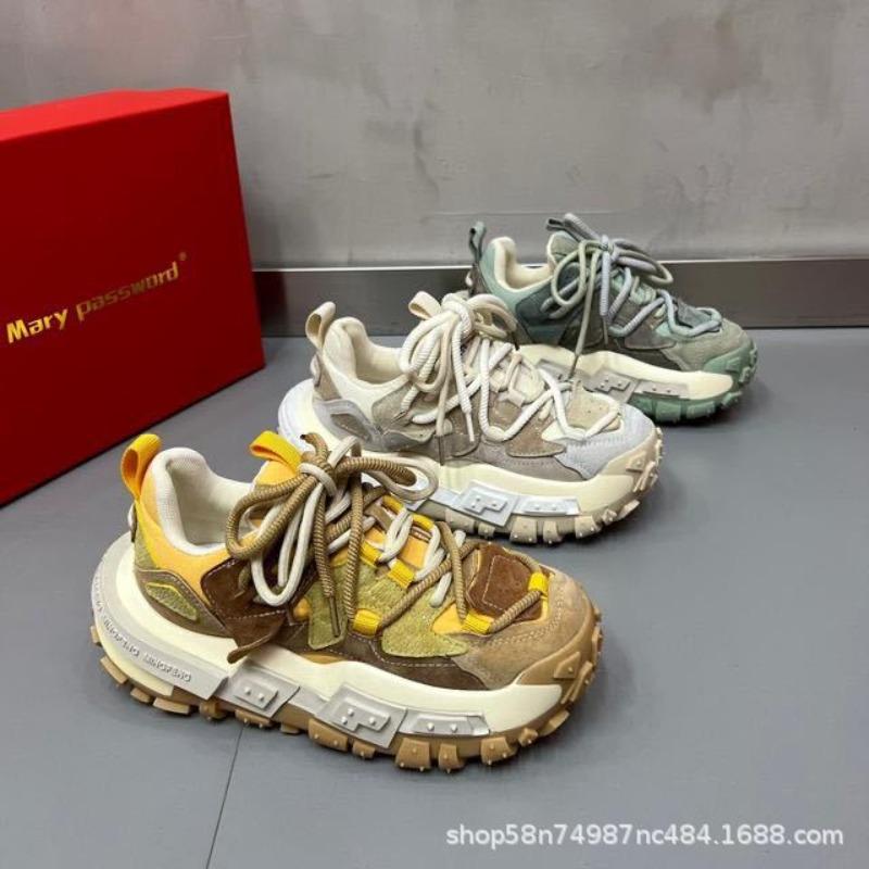 Módní pánské tenisky Color Block Mohutná designová podrážka Běžecké boty Módní ležérní pánské boty na vysoké platformě Zapatillas Hombre