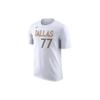 X NBA Crossover Dallas Mavericks Doncic No. 77 T-Shirt 'White' Men's CT9770-101