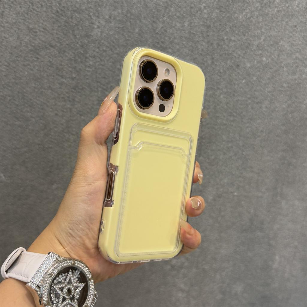 17pro Max Card Photo Insert Slot Wallet Soft Candy Color Phone Case for For Iphone 17 16 1 14 13 12 Pro Max 17Air Shockproof Cover