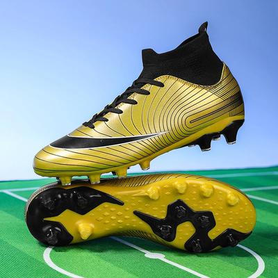 Original Men Soccer Shoes Students Training Society Sneaker Resistant Unisex Long Spikes Training Outdoor Casual Football Shoes