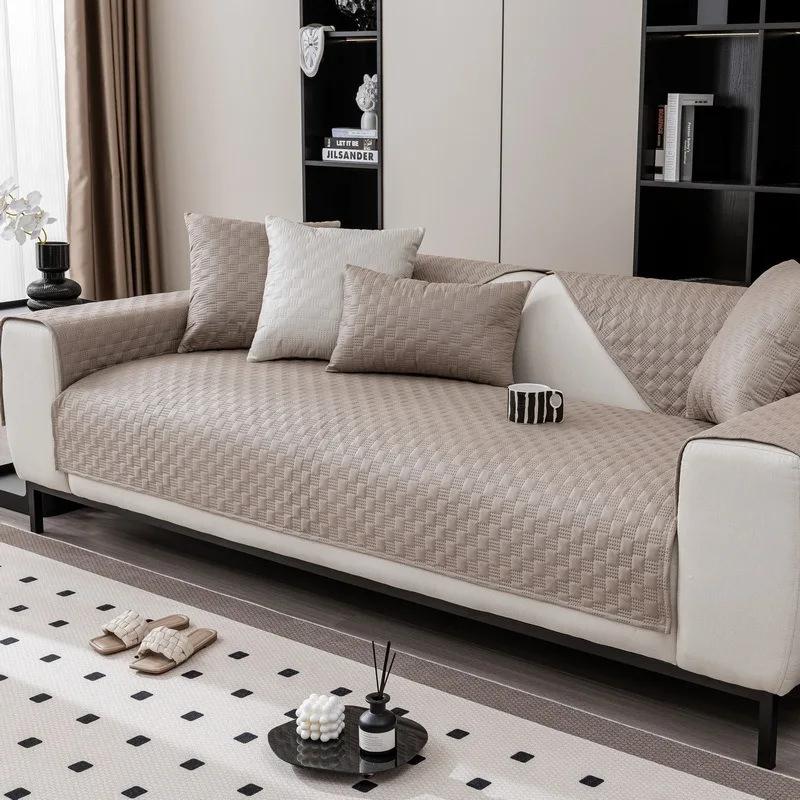 Technology Cloth Sofa Cover Luxury Non-Slip Universal Sofa Cushion for Living Room Solid Color Combination Couch Towel Home