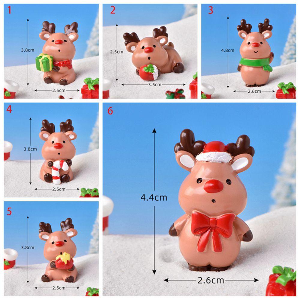 Series Resin Miniatures Micro Landscape Christmas Decoration Elk  Decoration Decoration Supplies