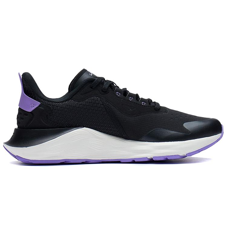 Li Ning Yufeng Reflective Cushioning Rebound Low Top Running Shoes Women's Black ARSS014-1