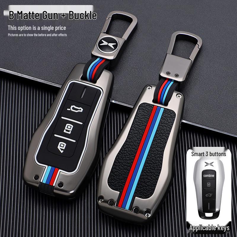 Enhanced Metal Protective Key Case for Xiaopeng G3 and G3i 2019 Model, P7 - Suitable for Men and Women