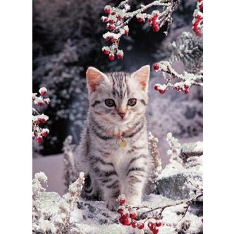 Full Square/Round Diamond Painting Mountain Landscape Mountain Pictures of Rhinestones 5D Diamond Embroidery Tiger Deer Animal Mosaic Wall Art