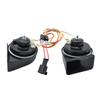 2 Stück 410/510Hz Hoch-Tiefton Schneckenhorn 12V 110-125dB Autohupe Laut Wasserdicht Auto-Hupe für Ford S-Max MK1 2006-2015