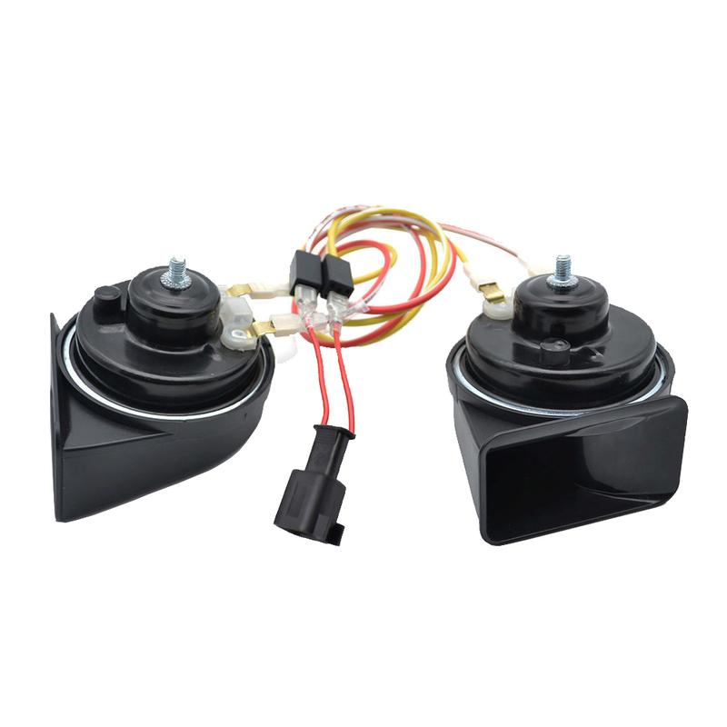 2 Stück 410/510Hz Hoch-Tiefton Schneckenhorn 12V 110-125dB Autohupe Laut Wasserdicht Auto-Hupe für Ford S-Max MK1 2006-2015