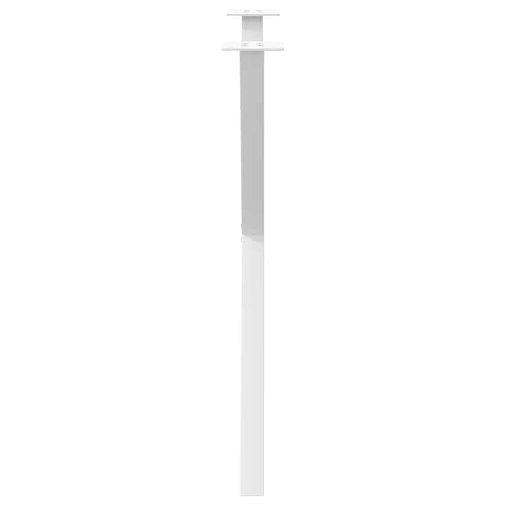 Vidaxl Dining Table Legs, 2 Pcs, White, 80X(72-73) Cm, Steel