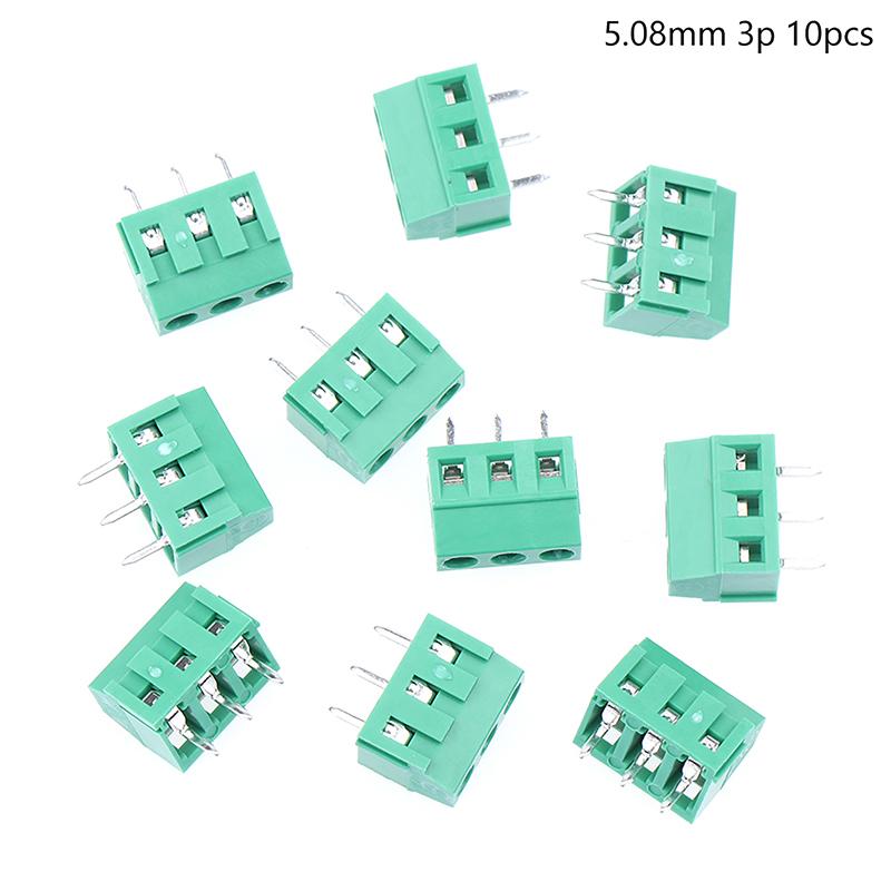 10 buc. Kf128 2Pin 3Pin 2.54Mm 3.81Mm 5.08Mm Spațiere bloc terminale îmbinare tip șurub Pcb șurub terminal splicabil