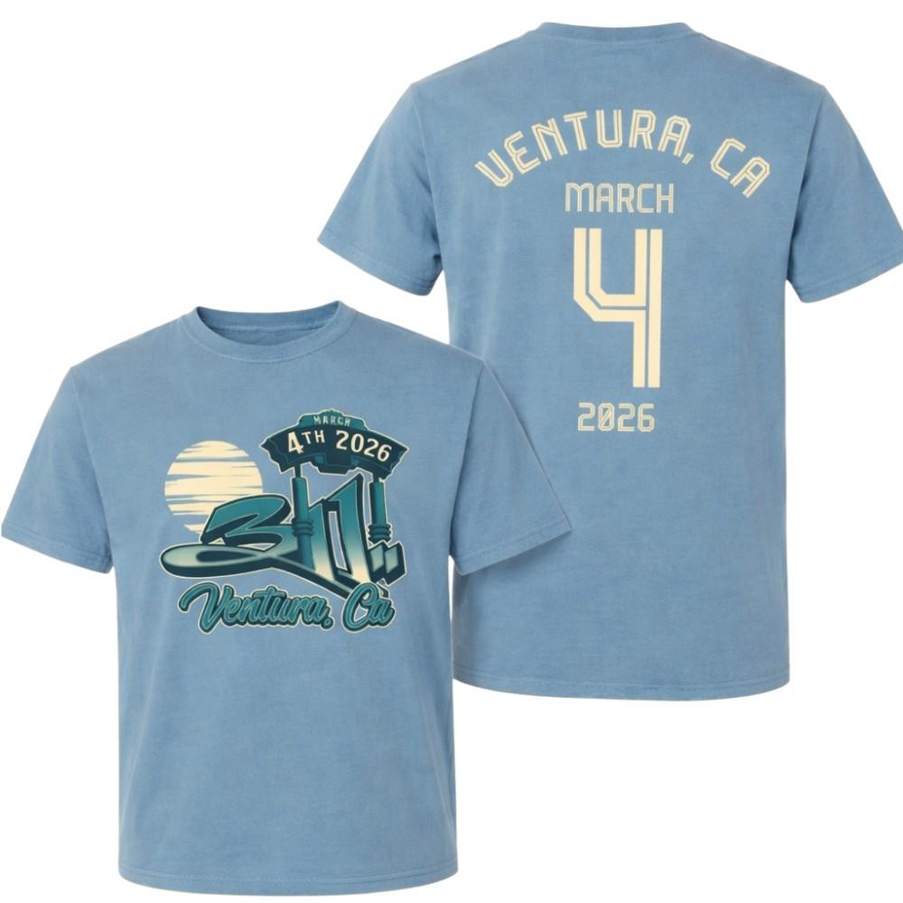 311 Rock Band Sacramento California 2026 Tour March 4 2026 Exclusive Tshirt Unisex T-Shirt XXXXL