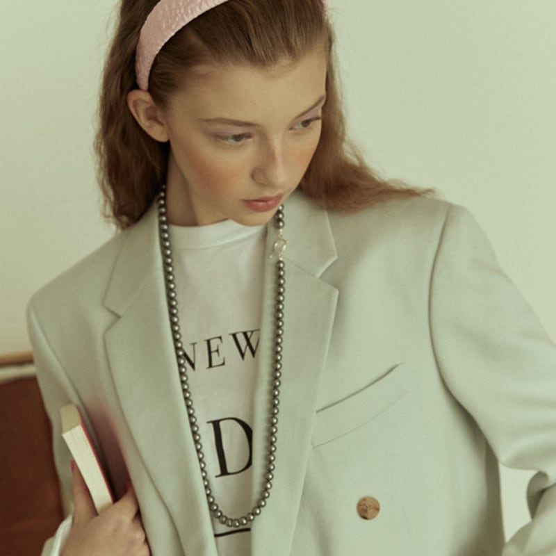 Elizabeth Moments Light Pink Jacquard Headband