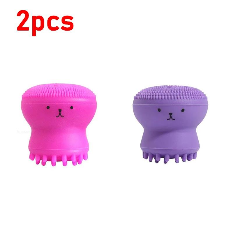 New Face Massage Brush Pore Cleaner Brush Silicone Face Scrubber Skin Care Brush Deep Cleaning Exfoliator Tool XJS02
