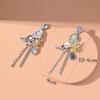 New Arrival Women Vintage Flower Zircon Dangle Earrings Personality Temperament Tassel Earrings Fashion Exquisite Accessories