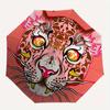 1pc Leopard Print Automatic Open/Close Umbrella, Portable Folding Umbrella for Travel, Themed Events, It is suitable as a gift for various festivals,