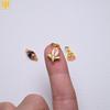 Kupferbeschichteter 24k Gold Öl-Tropfen Lotus Anhänger & Charm für DIY Schmuck und Gewebte Armbänder