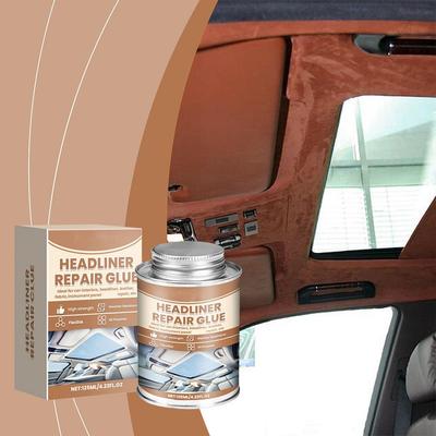 Automotive Headliner Adhesive 125ml Vehicle Roof Liner Seam Glue Clear Body Repair Leather Upholstery Cloth Sealer Care D4C6