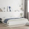 VidaXL Bed Frame with Drawers White 200x200 Cm Engineered Wood 3207245
