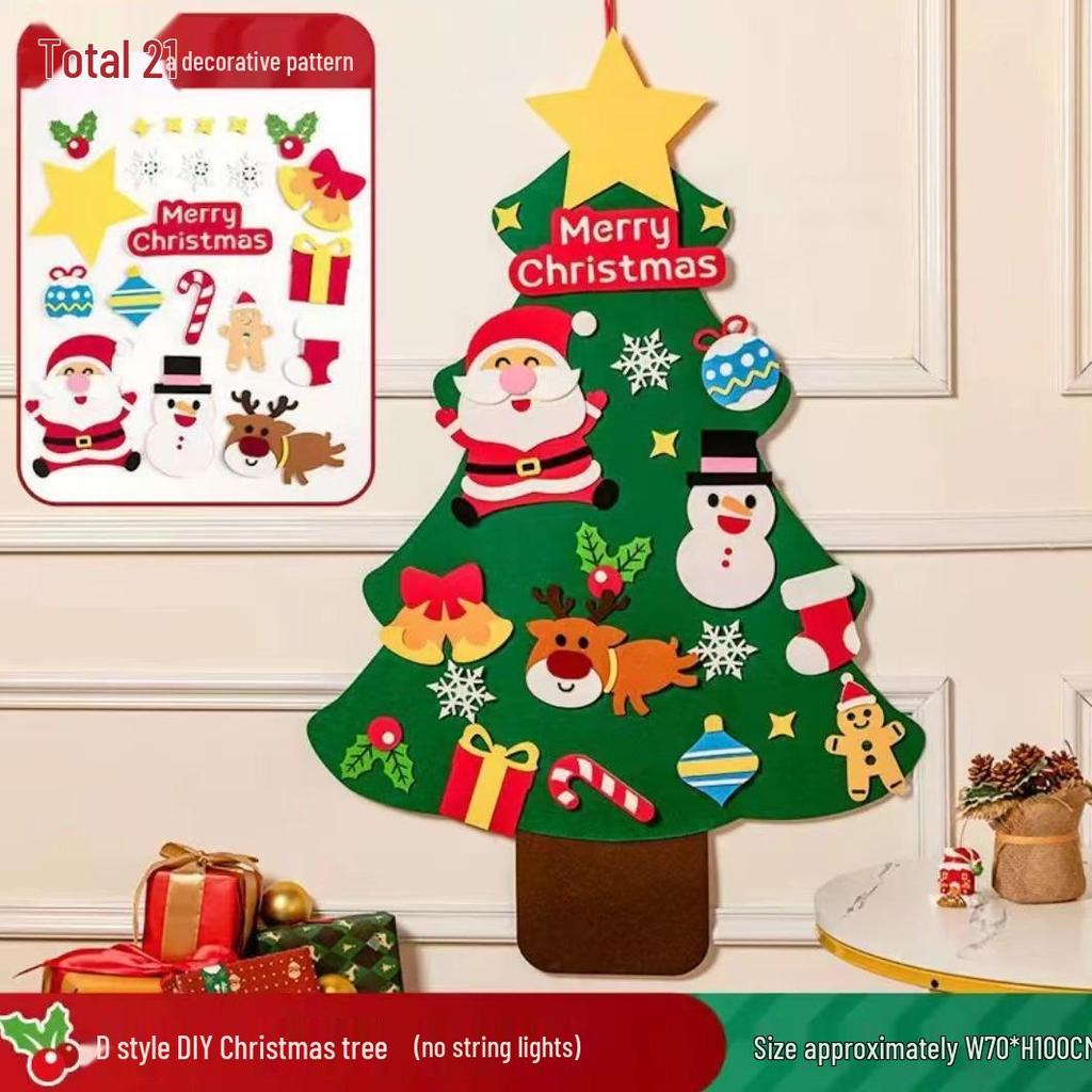 DIY Felt Christmas Tree Ornaments for Kids - Creative Handmade Decorations