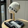 Korean Retro Warm Embroidered Knitted Hat for Women Autumn and Winter Street Hip Hop Baotou Thickened Cold Proof Ear Protection Woolen Hat