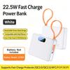 Digital Battery Display 10W PD 22.5W Fast Charge Power Bank Case 2x21700 Solderless DIY Battery Box USB Type C QC3.0 Shell With Charging Cable