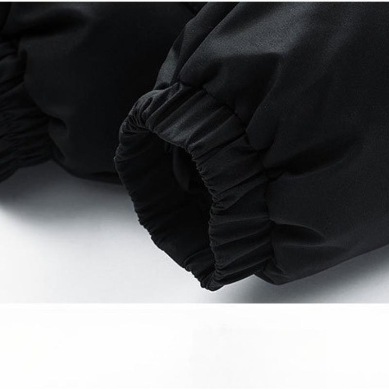 M-8XL Big Yards Stand-up Collar Cotton Jacket Men and Women Section of The Winter Loose Cotton Clothing Bread Clothing Solid Color Cotton Jacket