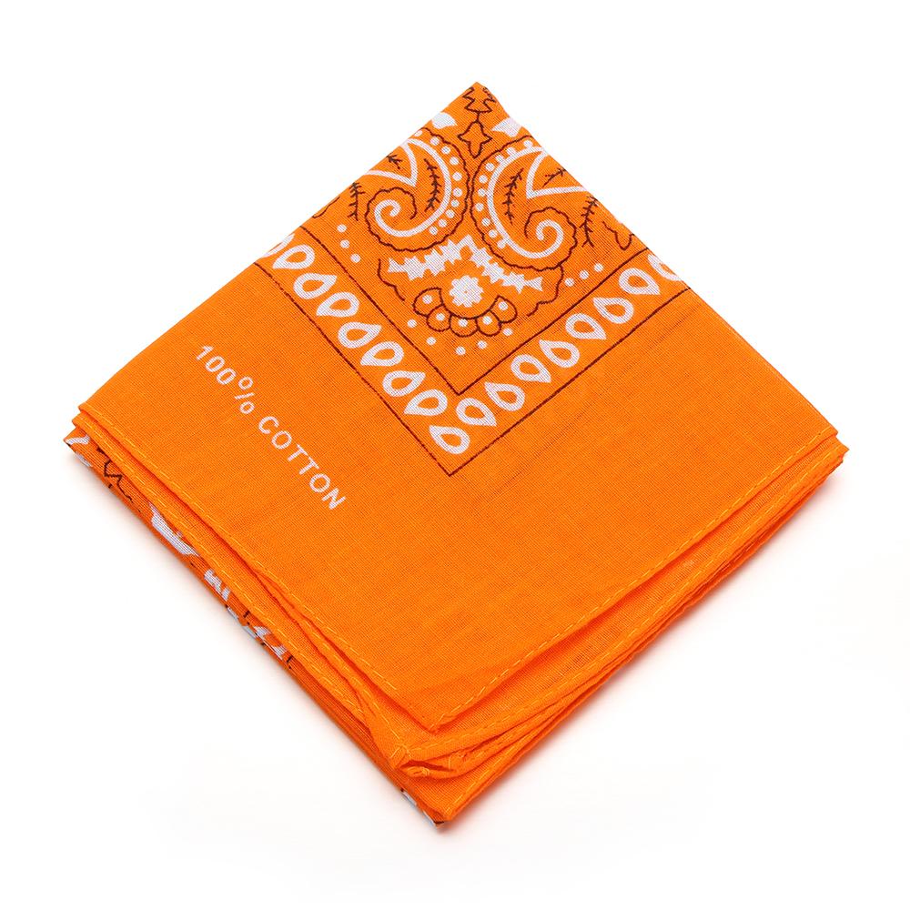 Handkerchief 100% Cotton Neck Scarf Wristband Hair Band Paisley Bandana Printed Square Scarves