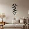 Modern Geometric Metal Wall Art Abstract Line Sculpture Minimalist Vertical Decor Home Office Gift