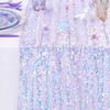 New Iridescent Sequin Table Runner Glitter Sequin Mermaid Table Cover Heat Insulation Table Cloth Wedding Birthday Party