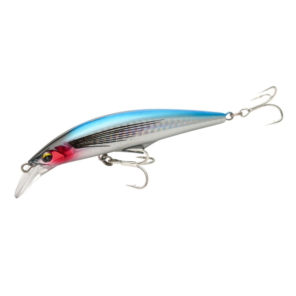 Steel Sea Fishing Artificial Hard Bait Minnow Lure for Sea Bass-Trolling with Hooks 30g/46g Saltwater Use