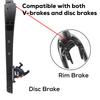 New RACE Carbon Fiber Gravel Front Fork,Half Internal Cable,Straight/Tapered Tube,Max Tire 700C x 45C,Thru Axle 12x100mm Or QR