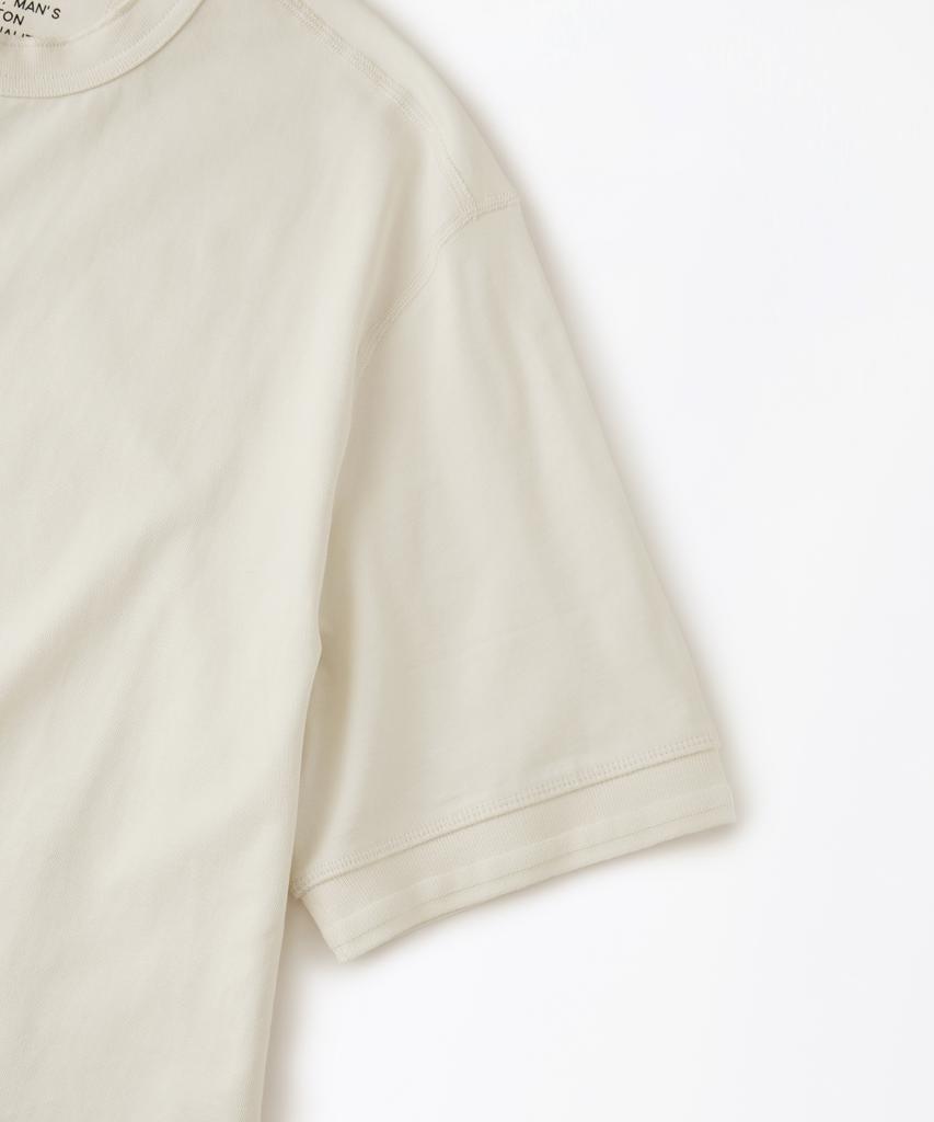 OUTSTANDING Henley Neck Half Sleeve Tee_Off White