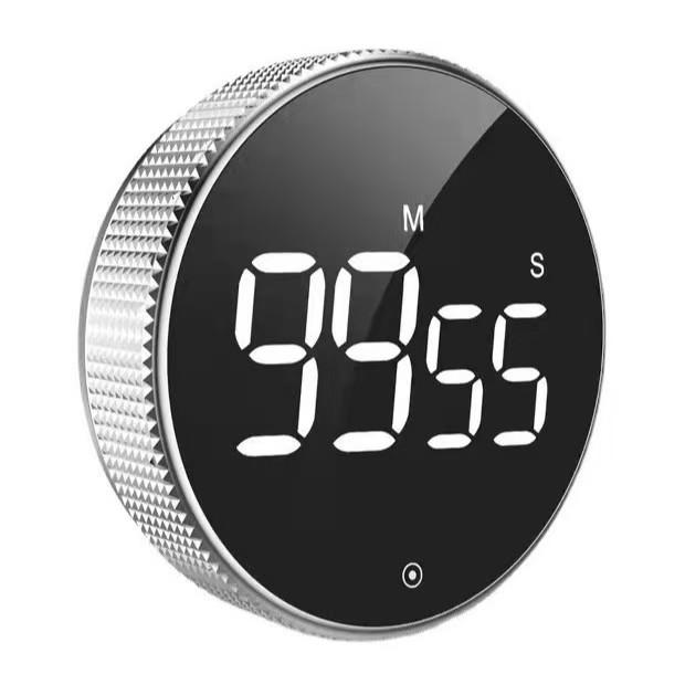 Kitchen Timer Adjustable Angle LED Magnetic Timer Rotating Electronic Timer Large Number Display Cooking Timer for Seniors Kids