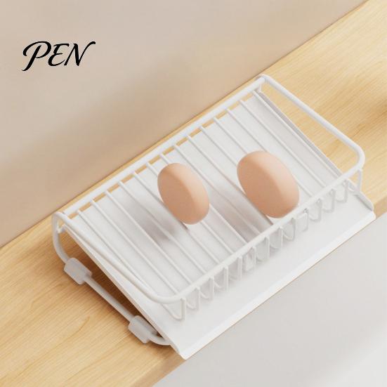 Modern Soap Storage Self Draining Dish, Removable Tray Design Compact Bathroom Organizer Container, Durable Holder for Kitchen Sink Countertop