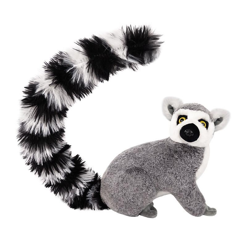 Plush Toy Lemur Collection With Pp Cotton Filling For Kids And Collectors