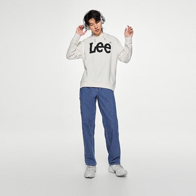 Lee Men's Logo Hooded Long-Sleeve Sweatshirt